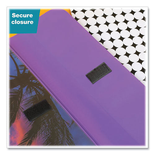Image of Mead® Trapper Keeper 3-Ring Pocket Binder, 1" Capacity, 11.25 x 12.19, Palm Trees