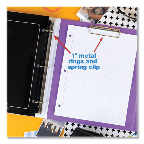 Image of Mead® Trapper Keeper 3-Ring Pocket Binder, 1" Capacity, 11.25 x 12.19, Palm Trees