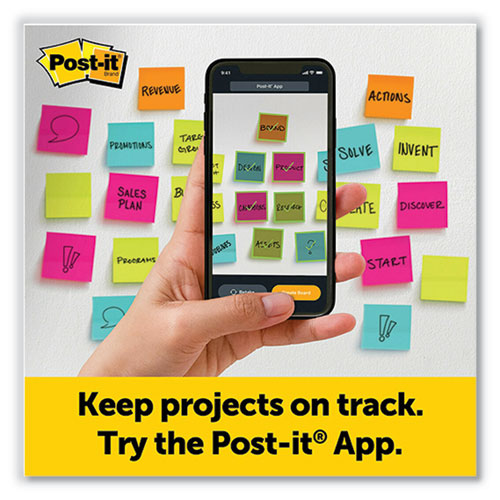 Image of Post-it® Easel Pads Super Sticky Vertical-Orientation Self-Stick Easel Pads, Wide Ruled, 25 x 30, White, 30 Sheets/Pad, 6 Pads/Pack
