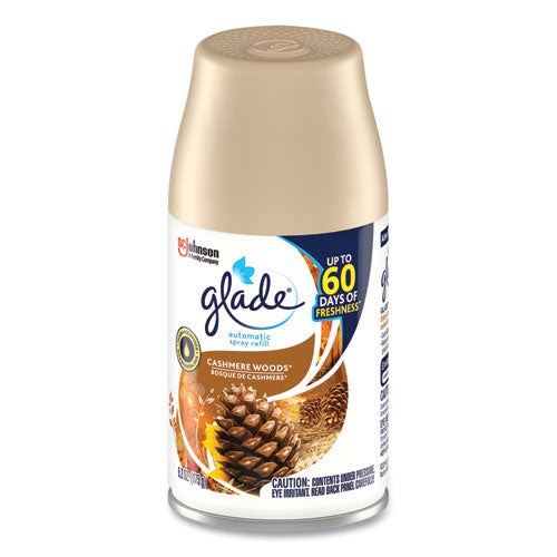 Image of Glade® Automatic Air Freshener, Cashmere Woods, 6.2 oz, 4/Carton
