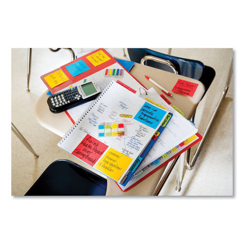 Image of Post-it® Notes Super Sticky Pads in Playful Primary Collection Colors, Cabinet Pack, 3" x 3", 90 Sheets/Pad, 18 Pads/Pack