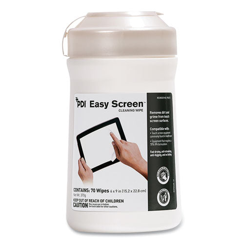 Image of Sani Professional® Pdi Easy Screen Cleaning Wipes, 1-Ply, 9 X 6, Unscented, White, 70/pack