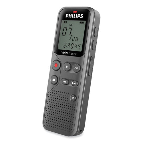 Image of Philips® Voice Tracer DVT1120 Digital Voice Recorder, 8 GB, Black