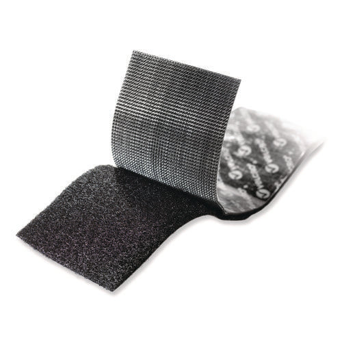 Image of VELCRO® Brand Industrial Strength Heavy-Duty Fastener, 2" X 4 Ft, Black, 2/pack
