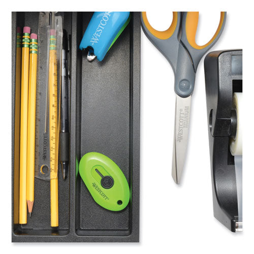 Image of Westcott® Compact Safety Ceramic Blade Box Cutter, Retractable Blade, 0.5" Blade, 2.5" Plastic Handle, Green
