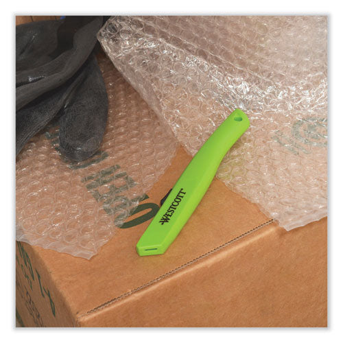 Image of Westcott® Safety Ceramic Blade Box Cutter, 0.5" Blade, 6.15" Plastic Handle, Green