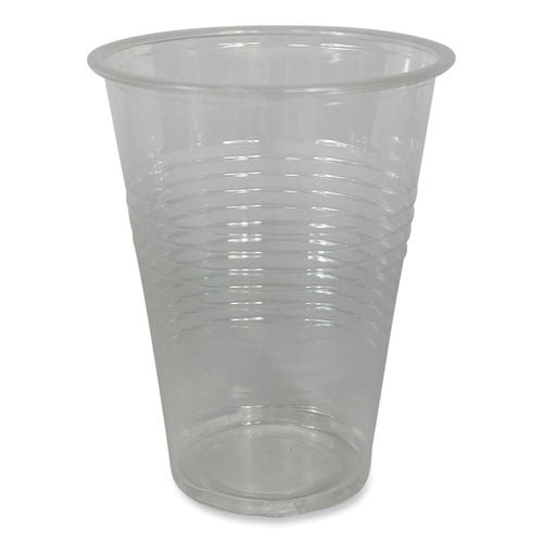 Image of Boardwalk® Translucent Plastic Cold Cups, Individually Wrapped, 9 oz, 1,000/Carton