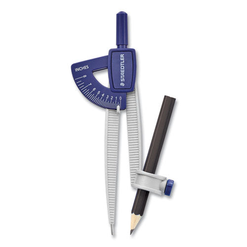 Image of Staedtler® Student Compass, 8.5" Maximum Diameter, Plastic, Blue