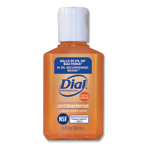 Image of Dial® Professional Gold Antibacterial Liquid Hand Soap, 2 oz, 144/Carton