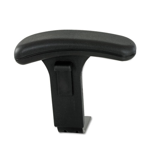 Image of Safco® Optional Height-Adjustable T-Pad Arms for Safco Uber Big and Tall High-Back and Mid-Back Chairs, Black, 2/Set