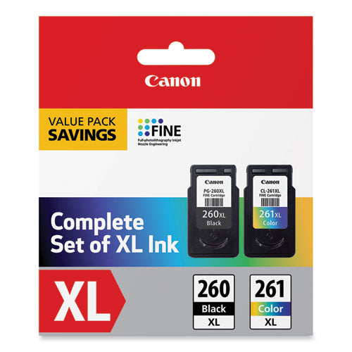 Image of Canon® 3706C005 (CL-261XL/PG-260XL) High-Yield Ink, Black/Color