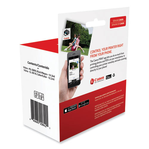 Image of Canon® 3706C005 (CL-261XL/PG-260XL) High-Yield Ink, Black/Color