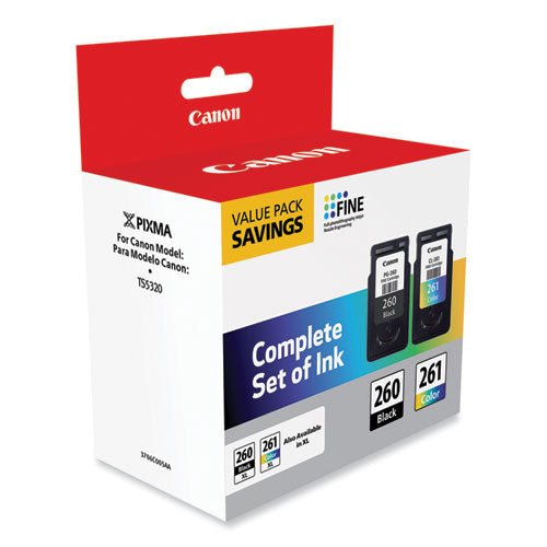 Image of Canon® 3725C006 (CL-261/PG-260) Ink, Black/Color
