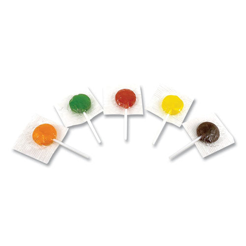 Image of Office Snax® Lick Stix Suckers, Randomly Assorted Flavors, 1.85 lb/Bag