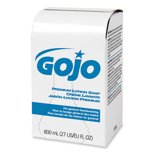 Image of GOJO® Premium Lotion Soap Refill, Waterfall Scent, 800 mL, 12/Carton