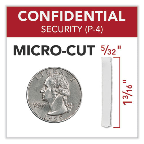 Image of GBC® Momentum X26-32 Micro-Cut P-4 Anti-Jam Shredder, 26 Manual Sheet Capacity