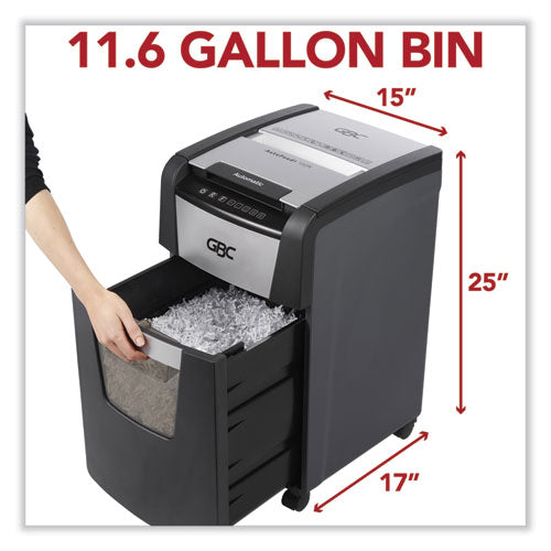 Image of GBC® AutoFeed+ 150X Micro-Cut Home Office Shredder, 150 Auto/8 Manual Sheet Capacity