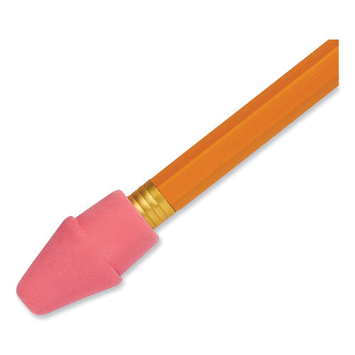 Image of Paper Mate® Arrowhead Eraser Caps, For Pencil Marks, Pink, 144/box