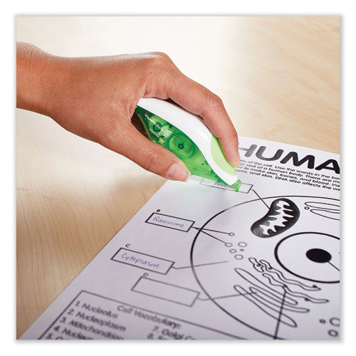 Image of Paper Mate® Liquid Paper® DryLine Grip Correction Tape, Blue/Purple Applicators, 0.2" x 335", 2/Pack