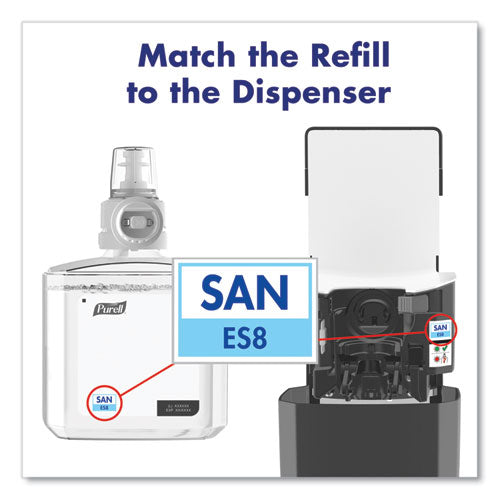 Image of PURELL® Es8 Touch Free Hand Sanitizer Dispenser, 1,200 Ml, 5.25 X 8.56 X 12.13, Graphite