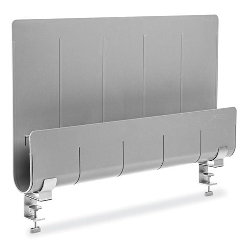 Image of deflecto® Oasis Privacy Panel, 24 x 2.7 x 16.36, Gray