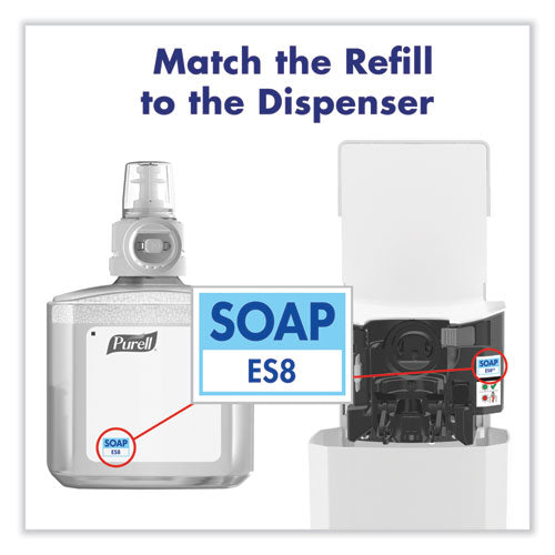 Image of PURELL® Es8 Soap Touch-Free Dispenser, 1,200 Ml, 5.25 X 8.8 X 12.13, White