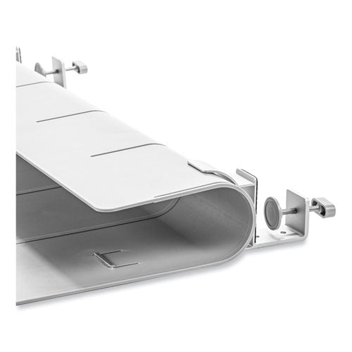 Image of deflecto® Oasis Privacy Panel, 24 x 2.7 x 16.36, Gray