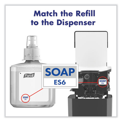 Image of PURELL® Es6 Soap Touch-Free Dispenser, 1,200 Ml, 5.25 X 8.8 X 12.13, Graphite