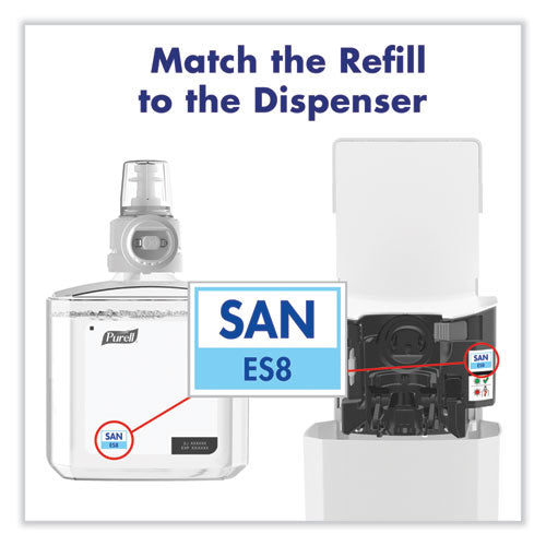 Image of PURELL® Es8 Touch Free Hand Sanitizer Dispenser, 1,200 Ml, 5.25 X 8.56 X 12.13, White