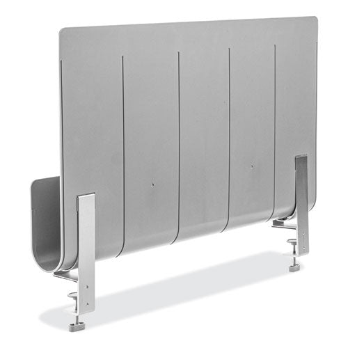 Image of deflecto® Oasis Privacy Panel, 24 x 2.7 x 16.36, Gray
