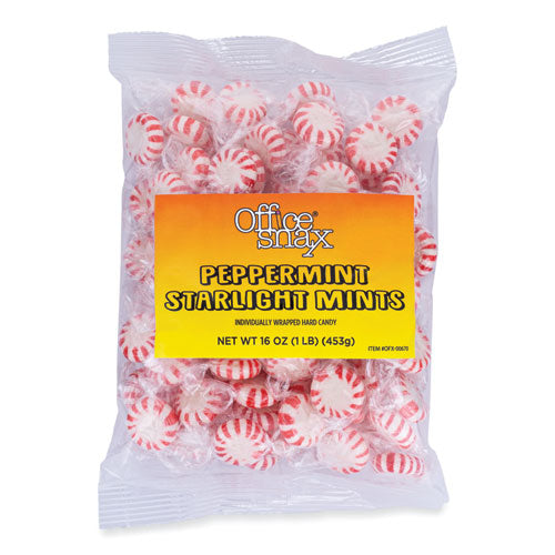 Image of Office Snax® Candy Assortments, Starlight Peppermint Candy, 1 lb Bag