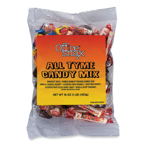 Image of Office Snax® Candy Assortments, All Tyme Candy Mix, 1 lb Bag