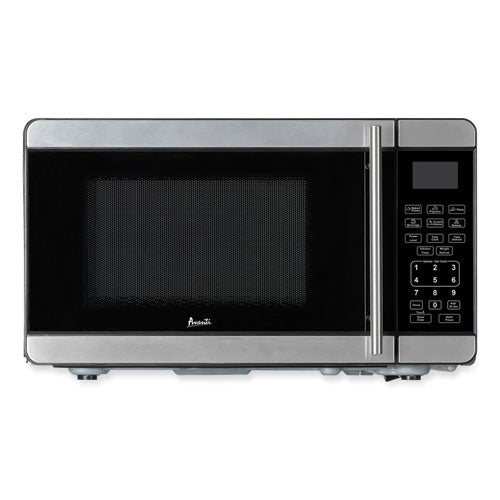 Image of Avanti 0.7 Cubic Foot Microwave Oven, 700 Watts, Black/Stainless Steel