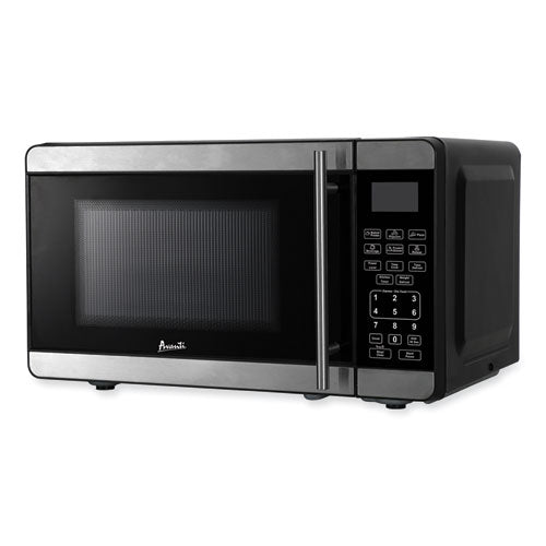 Image of Avanti 0.7 Cubic Foot Microwave Oven, 700 Watts, Black/Stainless Steel