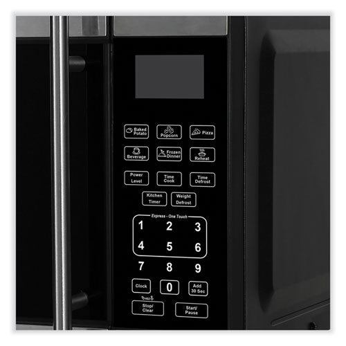 Image of Avanti 0.7 Cubic Foot Microwave Oven, 700 Watts, Black/Stainless Steel