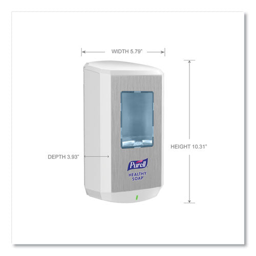 Image of PURELL® Cs6 Soap Touch-Free Dispenser, 1,200 Ml, 4.88 X 8.8 X 11.38, White