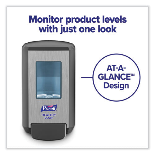 Image of PURELL® Cs4 Soap Push-Style Dispenser, 1,250 Ml, 4.88 X 8.8 X 11.38, Graphite