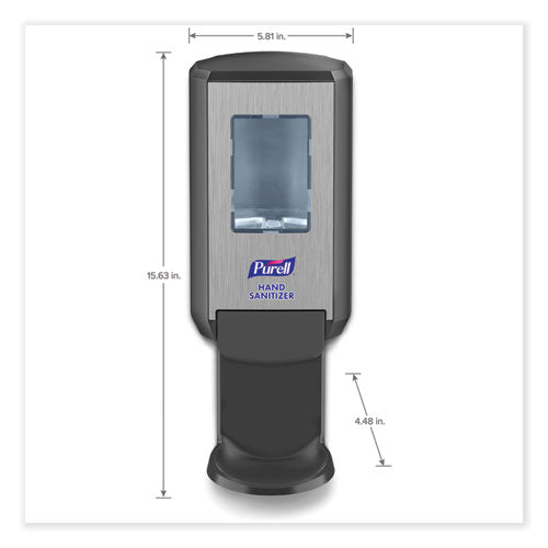 Image of PURELL® Cs4 Hand Sanitizer Dispenser, 1,200 Ml, 4.88 X 8.19 X 11.38, Graphite