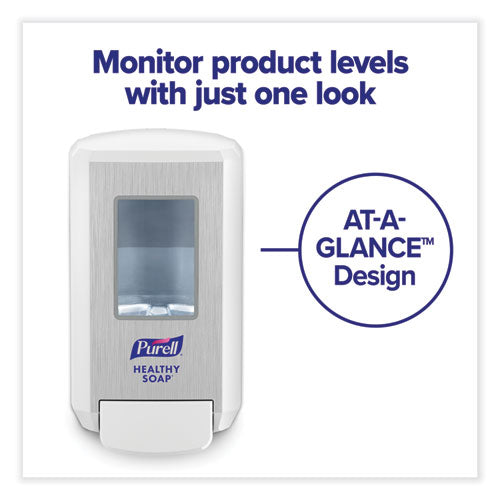 Image of PURELL® Cs4 Soap Push-Style Dispenser, 1,250 Ml, 4.88 X 8.8 X 11.38, White