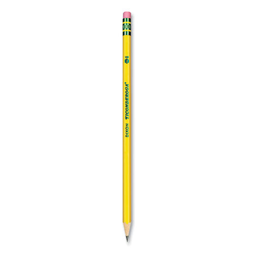 Image of Ticonderoga® Pre-Sharpened Pencil, Hb (#2), Black Lead, Yellow Barrel, Dozen