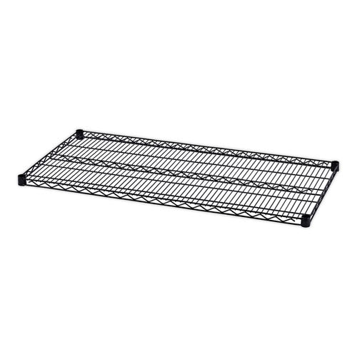 Image of Alera® Industrial Wire Shelving Extra Wire Shelves, 48w X 24d, Black, 2 Shelves/carton