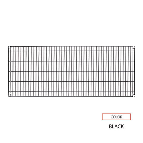 Image of Alera® Industrial Wire Shelving Extra Wire Shelves, 48w X 24d, Black, 2 Shelves/carton