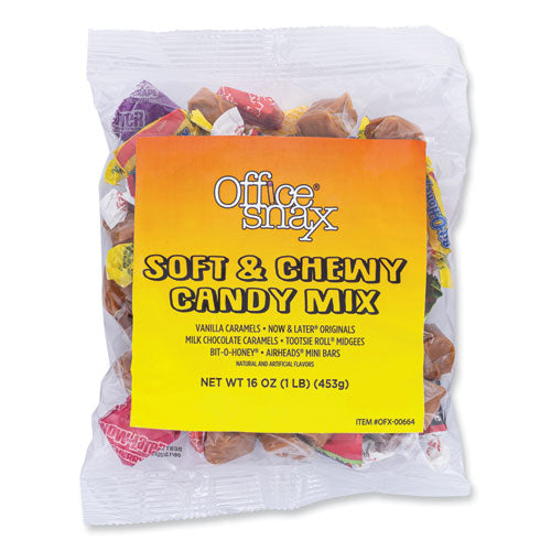 Image of Office Snax® Candy Assortments, Soft and Chewy Candy Mix, 1 lb Bag