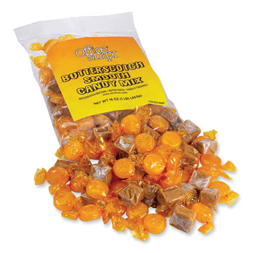 Image of Office Snax® Candy Assortments, Butterscotch Smooth Candy Mix, 1 lb Bag