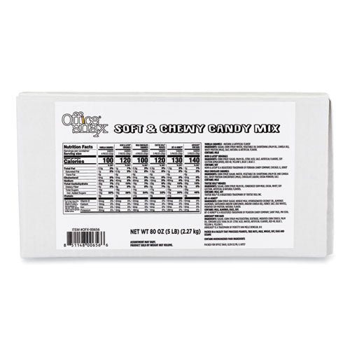 Image of Office Snax® Candy Assortments, Soft and Chewy Candy Mix, 5 lb Carton