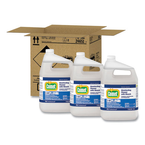Image of Comet® Disinfecting Cleaner W/bleach, 1 Gal Bottle, 3/carton