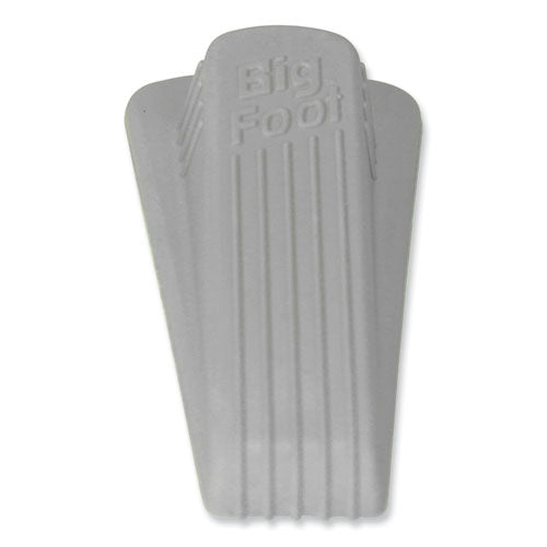 Image of Master Caster® Big Foot Doorstop, No Slip Rubber Wedge, 2.25w X 4.75d X 1.25h, Beige, 2/pack