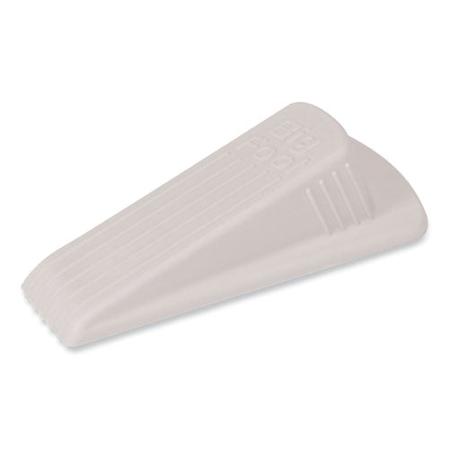 Image of Master Caster® Big Foot Doorstop, No Slip Rubber Wedge, 2.25w X 4.75d X 1.25h, Beige, 2/pack