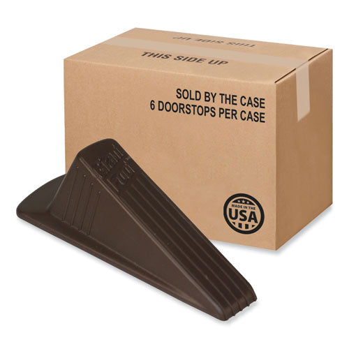 Image of Master Caster® Giant Foot Doorstop, Tpr, 3.5w X 6.75d X 2h, Brown, 12/Box