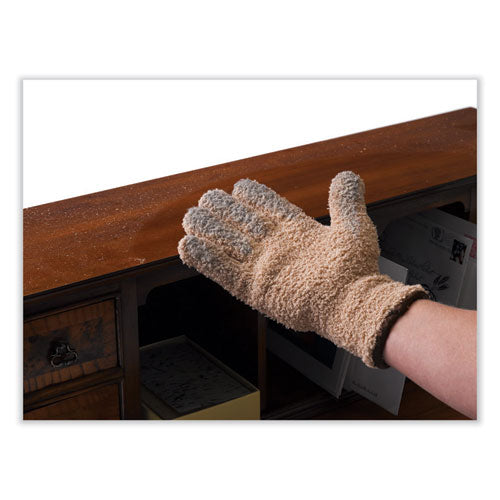 Image of Master Caster® Cleangreen Microfiber Dusting Gloves, 5" X 10, Pair